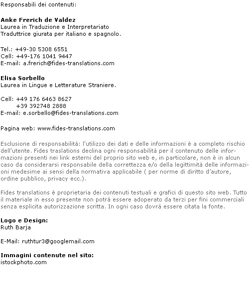 note legali